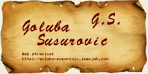 Goluba Susurović vizit kartica